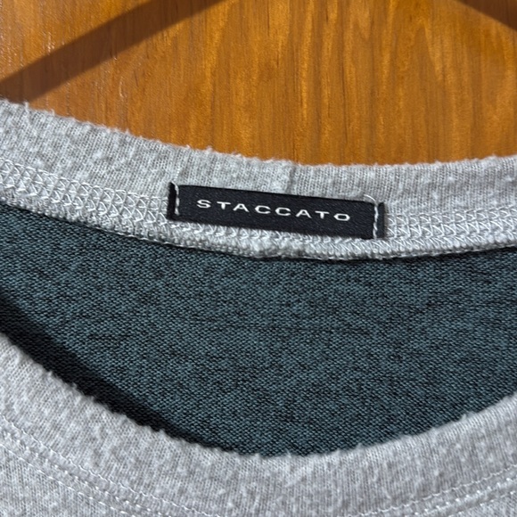 Cato Gray and Green Leopard Print Sweatshirt - Picture 3 of 5